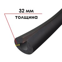 Трубка K-FLEX 32x108-1 ST IN CLAD black